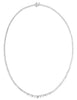 5.0CT DIAMOND 18KT WHITE GOLD 3D CLASSIC ROUND GRADUATING SEMI ETERNITY NECKLACE