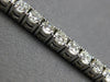 ESTATE LARGE & WIDE 6.71CT DIAMOND 14KT WHITE GOLD CLASSIC ROUND TENNIS BRACELET