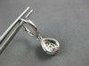 .79CT DIAMOND & AAA RAINBOW SAPPHIRE 14KT WHITE GOLD TEAR DROP HANGING EARRINGS