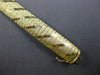 ESTATE WIDE 14KT YELLOW GOLD 3D CLASSIC MATTE & SHINY ITALIAN CUFF LOVE BRACELET