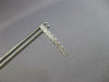 ESTATE 1.47CT DIAMOND 14KT WHITE GOLD 3D 2.5MM INSIDE OUT HOOP HANGING EARRINGS