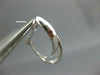 .51CT DIAMOND 18KT WHITE GOLD 3D 2 ROW CRISS CROSS CLIP ON HOOP HANGING EARRINGS