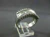 ANTIQUE WIDE 1.82CT DIAMOND BAGUETTE & ROUND 14KT W GOLD ANNIVERSARY RING #2137