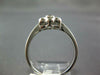 ESTATE .16CT DIAMOND 14KT WHITE GOLD 3D CLASSIC FLOWER FILIGREE FUN RING