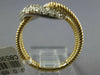 ESTATE .65CT DIAMOND 14KT 2 TONE GOLD 3D CLASSIC OVAL LOVE KNOT 3 ROW FUN RING