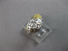 ANTIQUE ART DECO .05CT OLD MINE DIAMOND 18K WHITE GOLD 3D ENGAGEMENT RING #27469
