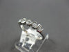 .50CT DIAMOND 14K WIHITE GOLD 3D ROUND CHANNEL 5 STONE WEDDDING ANNIVERSARY RING