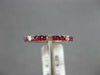 .39CT DIAMOND & AAA RUBY 14KT ROSE GOLD ROUND 2MM SEMI ETERNITY ANNIVERSARY RING