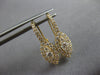 .66CT DIAMOND 14KT YELLOW GOLD 3D MARQUISE SHAPE HALO LEVERBACK HANGING EARRINGS