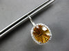 LARGE 8.50CT DIAMOND & AAA CITRINE 14KT WHITE GOLD OVAL & ROUND HANGING EARRINGS