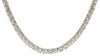 28.70CT DIAMOND 14KT YELLOW GOLD 3D CLASSIC ROUND ETERNITY TENNIS LOVE NECKLACE
