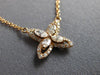 .35CT DIAMOND 18KT ROSE GOLD 3D ROUND & MARQUISE FLOWER BUTTERFLY LOVE NECKLACE