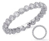 ESTATE 1.23CT DIAMOND 14KT WHITE GOLD 3D SHARED PRONG ETERNITY ANNIVERSARY RING