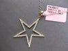 ESTATE .36CT DIAMOND 14KT YELLOW GOLD 3D CLASSIC OPEN STAR LOVE FLOATING PENDANT