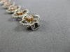 WIDE GIA 4.16CT WHITE & PINK DIAMOND 18KT WHITE & ROSE GOLD 3D TENNIS BRACELET