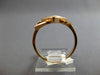 ESTATE .10CT DIAMOND 14KT ROSE GOLD 3D CLASSIC ROUND GEOMETRICAL FUN LOVE RING