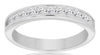 .75CT DIAMOND 14KT WHITE GOLD PRINCESS BEZEL CHANNEL INVISIBLE ANNIVERSARY RING