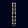 3.80CT BLACK DIAMOND 14KT ROSE GOLD 3D ROUND ETERNITY WEDDING ANNIVERSARY RING