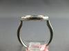 ESTATE .33CT DIAMOND 14KT WHITE GOLD 3D CLASSIC ROUND CIRCLE OF LIFE FUN RING