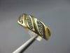 WIDE .20CT DIAMOND 14KT YELLOW GOLD 3D MULTI ROW SWIRL WEDDING ANNIVERSARY RING