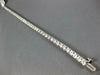 ESTATE 4.0CT DIAMOND 14KT WHITE GOLD 3D ROUND CLASSIC FOUR PRONG TENNIS BRACELET