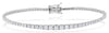 3.02CT DIAMOND 14KT WHITE GOLD 3D ROUND GRADUATING ETERNITY CUFF TENNIS BRACELET