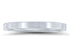 ESTATE CLASSIC PLATINUM 3D SOLID 2MM WEDDING ANNIVERSARY RING