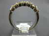 ESTATE 1.36CT DIAMOND 14KT WHITE GOLD BAGUETTE 7 STONE CHANNEL ANNIVERSARY RING