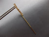 ESTATE .34CT DIAMOND 14KT YELLOW GOLD BEZEL CHANDELIER BAR FUN HANGING EARRINGS