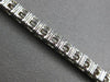 ESTATE LARGE & WIDE 6.71CT DIAMOND 14KT WHITE GOLD CLASSIC ROUND TENNIS BRACELET