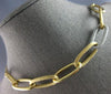 1.10CT DIAMOND 14KT 2 TONE GOLD MATTE & SHINY MULTI LINK SEMI ETERNITY NECKLACE