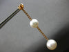 EXTRA LARGE 1.81CT DIAMOND & AAA SOUTH SEA PEARL 18KT ROSE GOLD HANGING EARRINGS