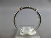 ESTATE .09CT WHITE & BLACK DIAMOND 14KT WHITE GOLD 3D OVAL LOVE KNOT FUN RING