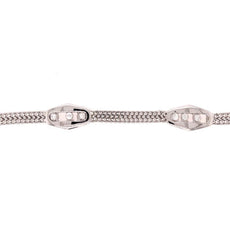 .44CT DIAMOND 18KT WHITE GOLD PAST PRESENT FUTURE ETOILE FLOATING FUN BRACELET