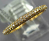 .46CT DIAMOND 18KT ROSE GOLD MULTI ROW 2.5mm 3/4 ETERNITY PAVE ANNIVERSARY RING