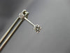 ESTATE .30CT DIAMOND 18KT WHITE GOLD 2 STONE SOLITAIRE HANGING EARRINGS #9446