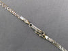 ESTATE .65CT DIAMOND 14KT WHITE GOLD 7 STONE BEZEL ETOILE V SHAPE LOVE NECKLACE