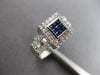 .90CT DIAMOND & AAA SAPPHIRE 14KT WHITE GOLD PRINCESS & ROUND INVISIBLE FUN RING