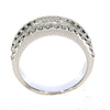 1.79CT DIAMOND 18K WHITE GOLD 3D ROUND & BAGUETTE SEMI ETERNITY ANNIVERSARY RING