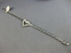 ESTATE .50CT DIAMOND 14KT WHITE GOLD 3D CLASSIC OPEN HEART LOVE FUN BRACELET