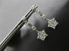 ESTATE 1.0CT DIAMOND 14KT WHITE GOLD CLASSIC STAR BY THE YARD HANGING EARRINGS