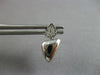 ESTATE .12CT DIAMOND 14KT WHITE GOLD 3D DOUBLE TRIANGULAR FUN HANGING EARRINGS