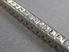 ESTATE 3.99CT DIAMOND 14KT WHITE GOLD CLASSIC PRINCESS CHANNEL TENNIS BRACELET