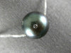 ESTATE LARGE .35CT DIAMOND & AAA TAHITIAN PEARL 18K WHITE GOLD 3D ETOILE PENDANT