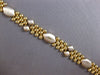 ESTATE 14KT WHITE & YELLOW GOLD 3D CLASSIC MATTE & SHINY HEXAGON FUN BRACELET