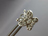 ESTATE .44CT DIAMOND 14KT WHITE GOLD 3D CLASSIC BUTTERFLY LOVE CLIP ON EARRINGS