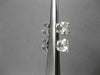 ESTATE 1.18CT DIAMOND 14KT WHITE GOLD CLASSIC STUD EARRINGS 6mm F/G SI-I #24443