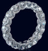 4.25CT DIAMOND 14KT WHITE GOLD 3D SHARED PRONG ETERNITY WEDDING ANNIVERSARY RING