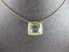 8.33CT DIAMOND & AAA GREEN AMETHYST 14KT YELLOW GOLD SQUARE HALO PYRAMID PENDANT