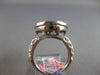 4.14CT DIAMOND & AAA SLICED SAPPHIRE 14KT WHITE GOLD OVAL & ROUND FILIGREE RING